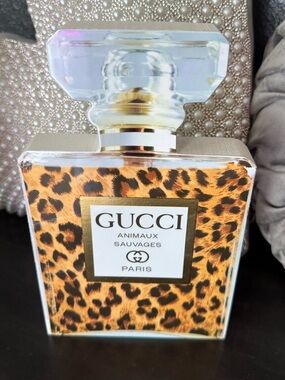 Gucci Animalier Leopard Decorative Bottle Accent - Brown